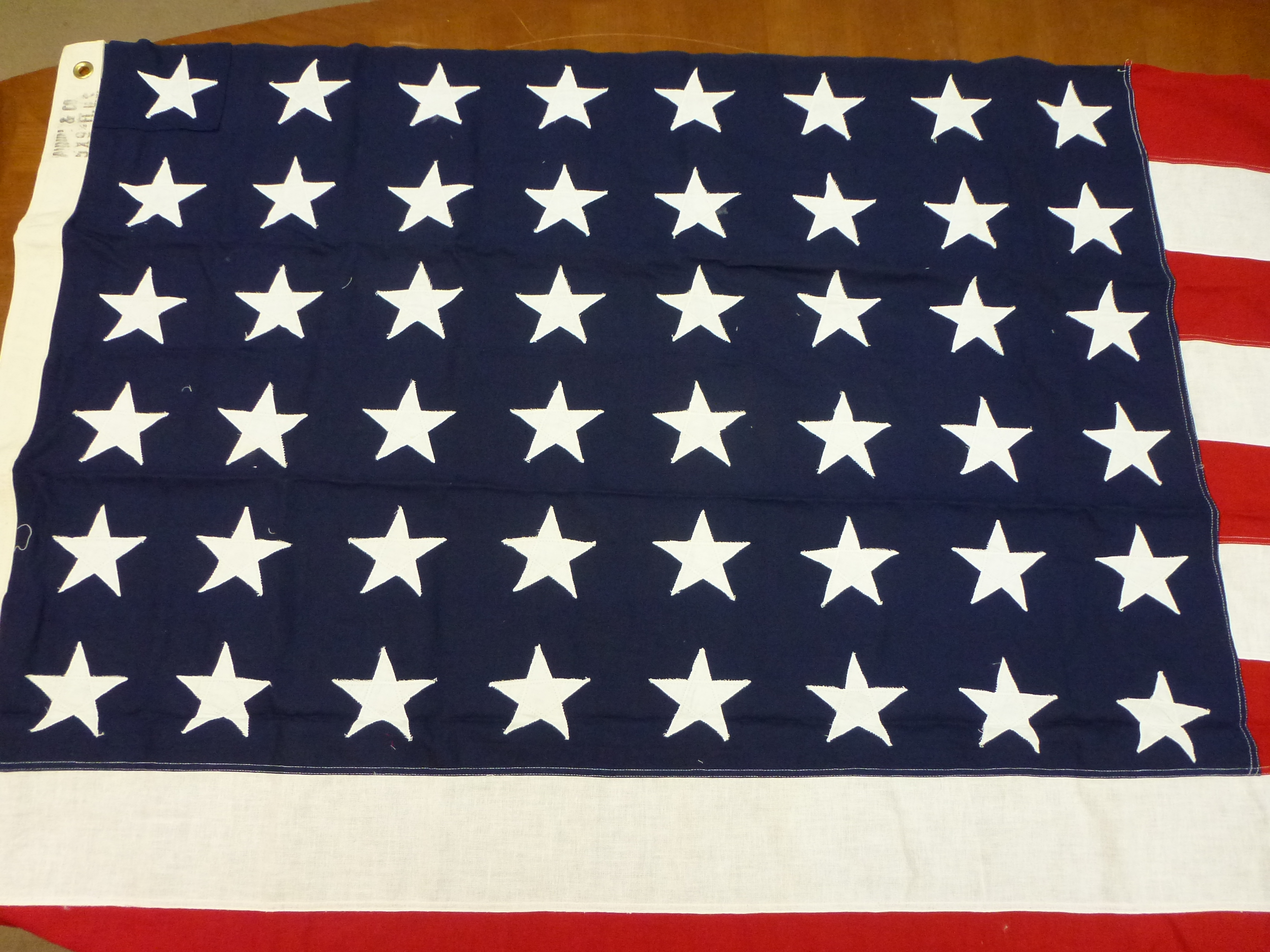 John Gellman Burial Flag with 48 Stars