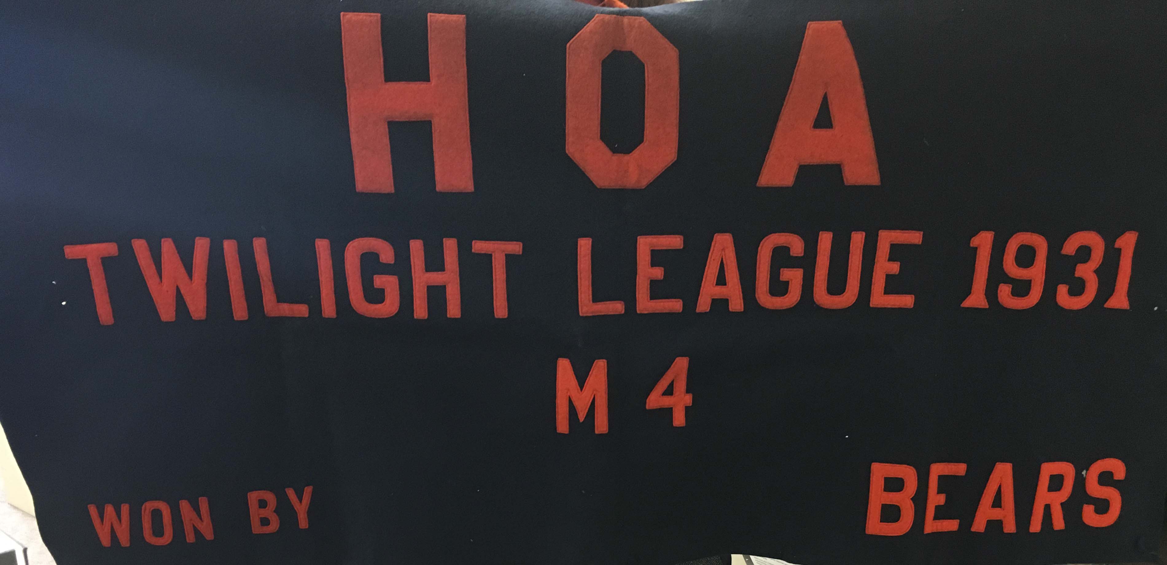 HOA Twilight League 1931 Banner