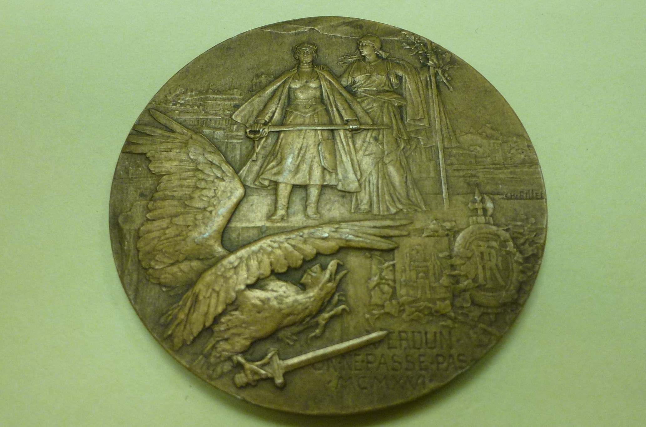 Battle of Verdun Medal. Front.