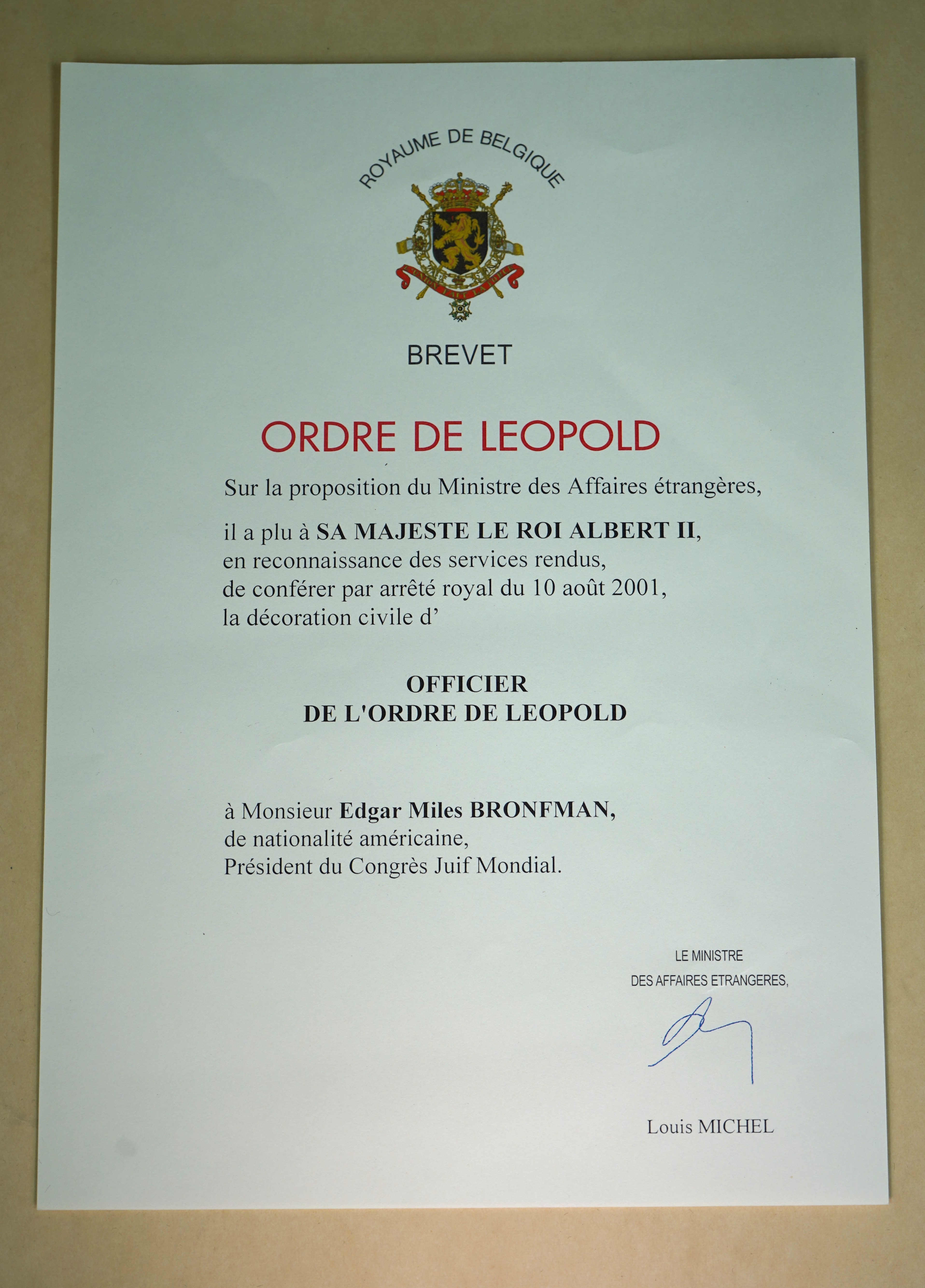 Ordre de Leopold